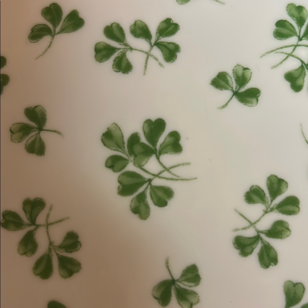 Elegant Green and White Ceramic Plate - Picture 5 of 6
